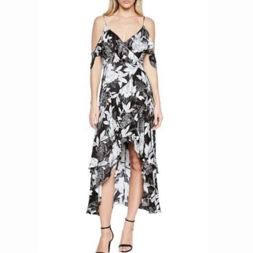 Bardot floral flutter dress